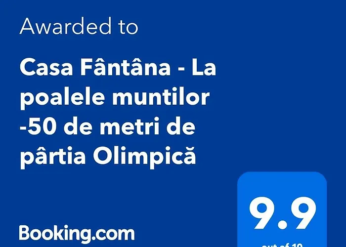 Casa Fantana - La Poalele Muntilor -50 De Metri De Partia Olimpica
