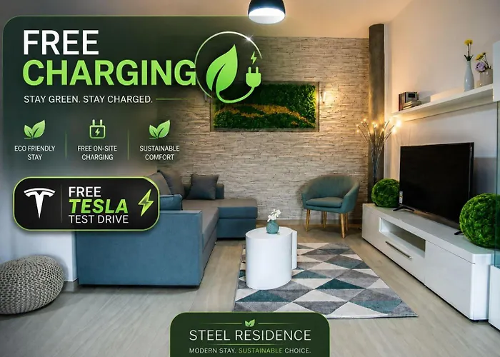 Steel Residence -Ev Supercharging & Free Parking